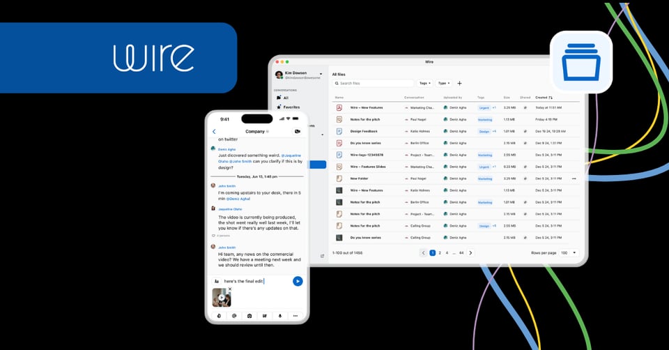From Secure Messaging to Secure Workspace: Meet Wire Drive