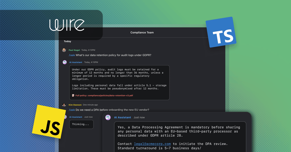 Wire Apps SDK: Now Available in JavaScript and TypeScript