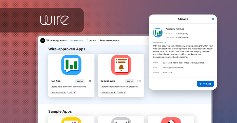 Any App, Any Team: Build Once, Share With Every Team on Wire